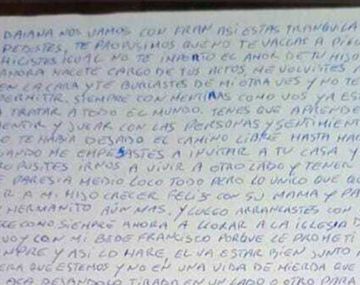 La macabra carta que dejó a su expareja el hombre que mató a su hijo y se suicidó: A llorar a la iglesia...