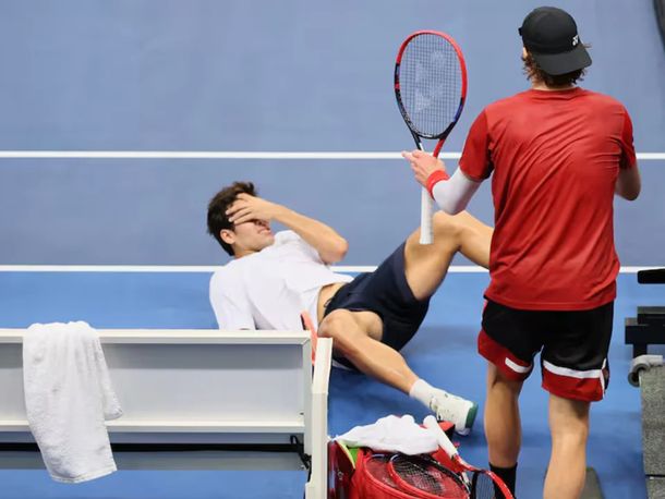 Polémica en la Copa Davis: golpeó a su rival y le dieron el partido por ganado en la serie