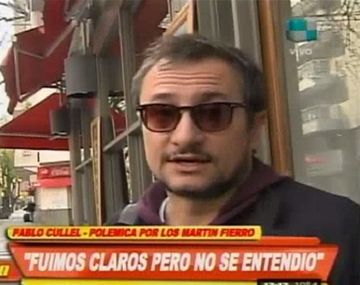 Culell y la polémica con los Martín Fierro