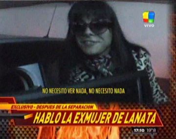 La mujer de Lanata: Estoy tratando de no ver nada