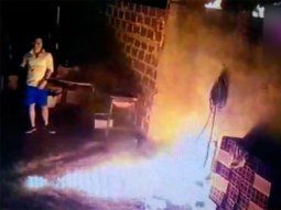 Un tío le prendió fuego el patio de la casa a su sobrino porque hacía una fiesta