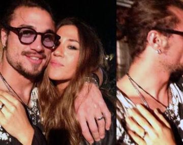 Jimena Baron de novia con Pablo Daniel Osvaldo