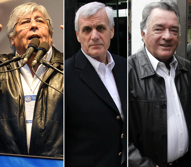 Moyano, Caló y Barrionuevo respaldaron la protesta