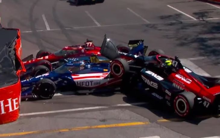 Video: duro accidente y abandono para Mick Schumacher en su estreno en IndyCar