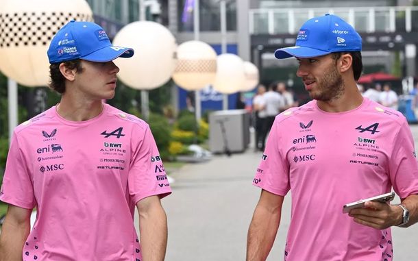 Franco Colapinto y Pierre Gasly, pilotos de Alpine. Franco Colapinto y Pierre Gasly, pilotos de Alpine.