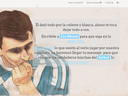 Crearon una página para que Messi siga en la Selección: conocé la curiosa historia de los creadores