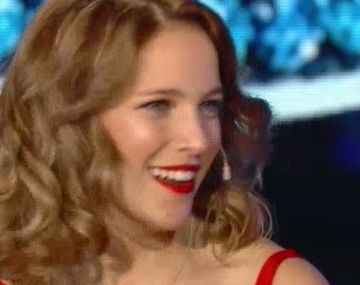 Luisana Lopilato en el living de Susana Giménez