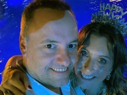 Manuel Adorni y su esposa. Manuel Adorni y su esposa.