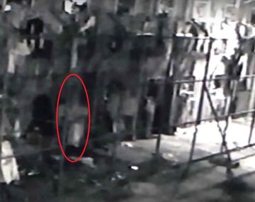 Captura del video que se viralizó con la supuesta aparición de un fantasma