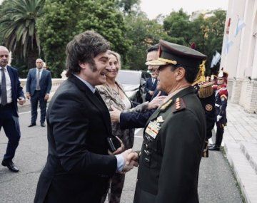 Javier Milei y Carlos Presti, su nuevo ministro de Defensa.