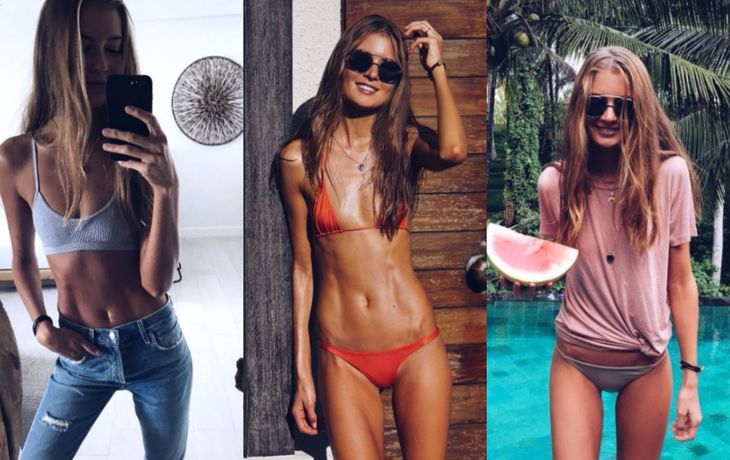 Polémica en la redes por la extrema delgadez de una nutricionista furor