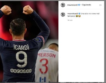 ¿No tiene un amigo? Icardi se hace el picante en Instagram