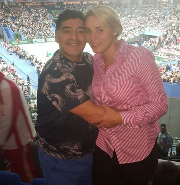 Maradona y Rocío Oliva