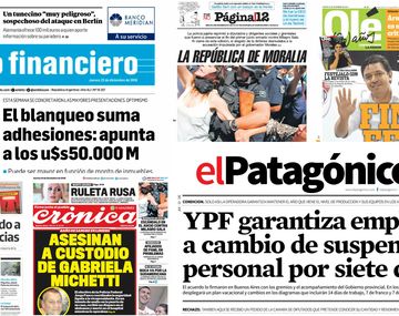 Tapas de diarios del jueves 22 de diciembre de 2016