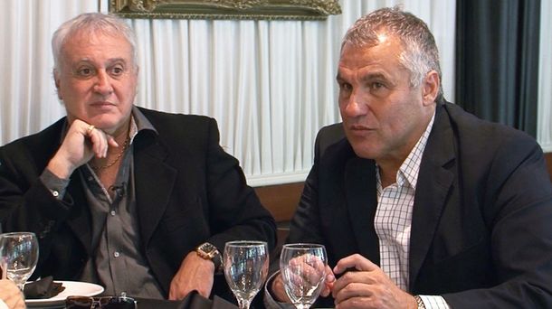 Cruce entre Márcico y Alsono antes del Superclásico