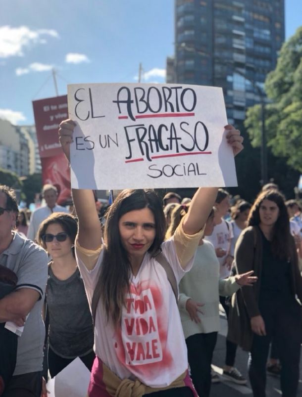 Marcha contra el aborto - Crédito:&nbsp;@AnaBelenMarmora