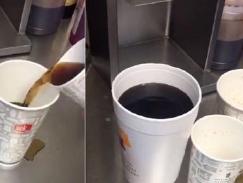 ¿Estafa o ilusión óptica? Llenan vasos de varios tamaños con la misma cantidad de líquido