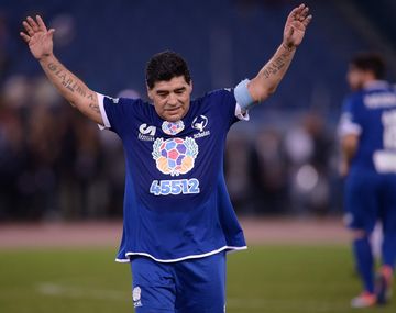 Diego Maradona dijo presente en el Partido por la Paz en 2016. 