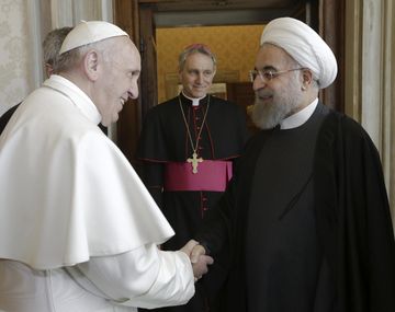El Papa recibió al presidente de Irán