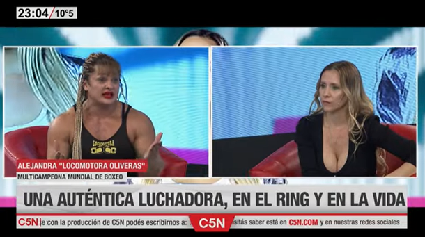 Locomotora Oliveras en C5N: Las mujeres peleamos por amor