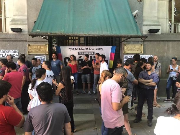 Despidos en editorial Atlántida .- Crédito:&nbsp;@eltanomdp