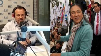 Milagro Sala fue censurada mientras daba una entrevista a Radio 10. Milagro Sala fue censurada mientras daba una entrevista a Radio 10.