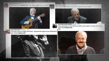 dolor en las redes sociales por la muerte de daniel rabinovich, de les luthiers dolor en las redes sociales por la muerte de daniel rabinovich, de les luthiers