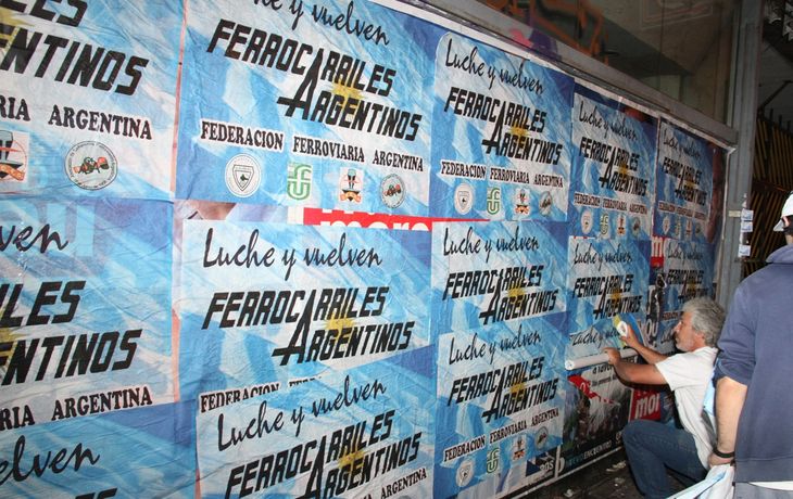 Ferroviarios iniciaron campaña para estatizar los trenes