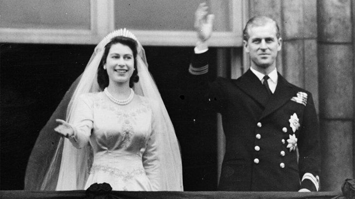 La reina Isabel y el príncipe Felipe se casaron en 1947