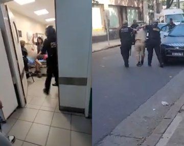 VIDEO: dramático traslado de una mujer apuñalada en el cuello por su expareja