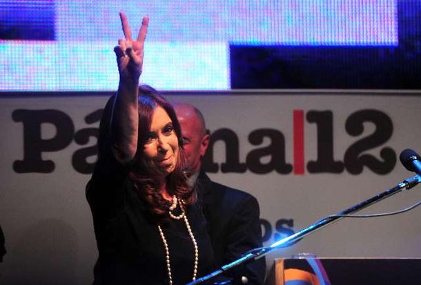 Cristina con empresarios