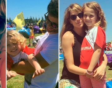 Mariano, Juliana, Milo y Olivia disfrutaron del sol