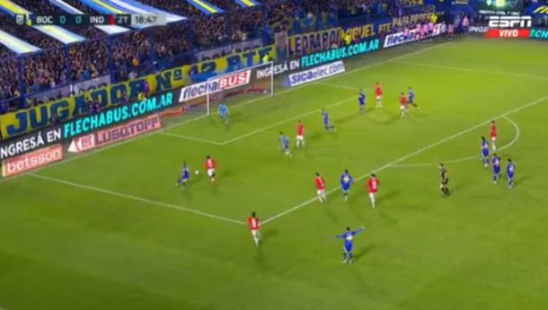 El golazo soñado de Álvaro Angulo: cumplió su promesa y puso el 1-0 de Independiente en La Bombonera
