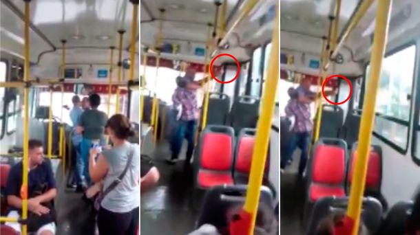 El pasajero sacó el arma con el colectivo repleto