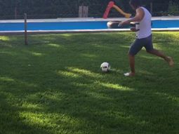 emocionante: el primer contacto de toranzo con una pelota tras el accidente emocionante: el primer contacto de toranzo con una pelota tras el accidente