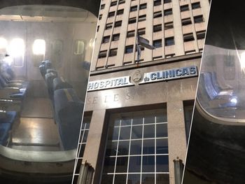 ¿Un avión en el interior del Clínicas?