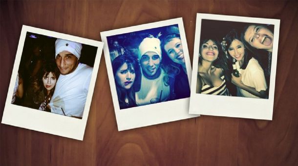 Amigos, alcohol y joda: la noche de Gianinna Maradona