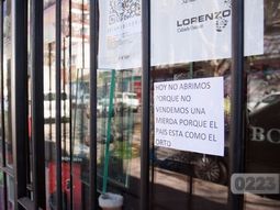 Llevaba 20 días sin vender, cerró su local y dejó un sugerente mensaje