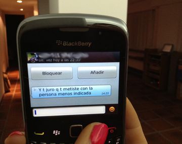 Andrea Rincón muestra las pruebas de la amenaza de Cristian U