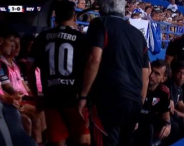 Por qué Quintero salió reemplazo antes del entretiempo ante Vélez