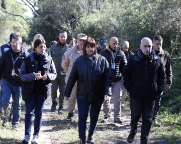 Corrientes: la ministra de Seguridad, Patricia Bullrich, recorre el sitio en el cual Loan Danilo Peña fue visto por última vez&nbsp;