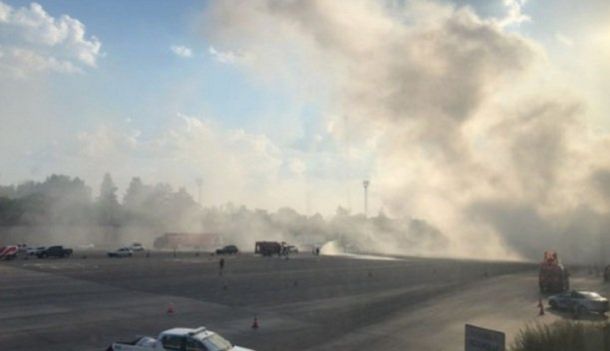 Los videos de la nube tóxica en Ituzaingó