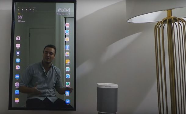 Un espejo inteligente que permite usar las funciones de cualquier teléfono