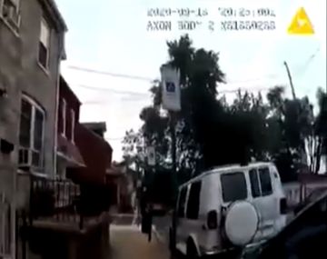 La imagen fue captada por la c&aacute;mara de seguridad del agente en el momento que sucedi&oacute; el crimen.&nbsp;