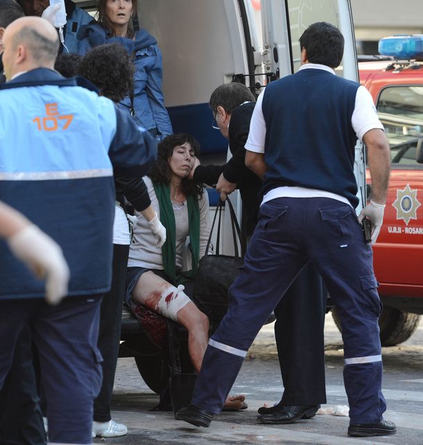 Asaltaron a los bomberos en medio del rescate