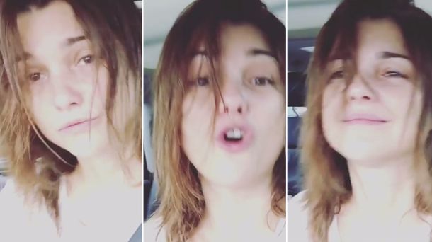 A cara lavada y despeinada