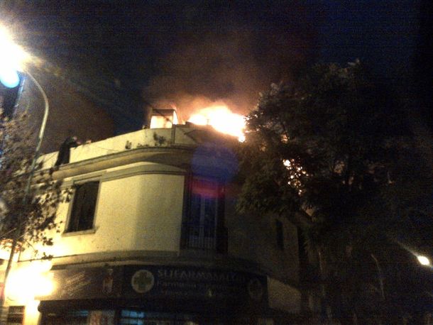 Incendio en 3 de Febrero y Monroe