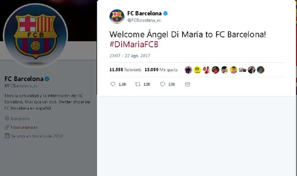 Hackearon el Twitter del Barcelona
