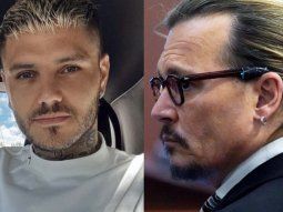 El enigmático mensaje de Icardi con una foto de Johnny Depp