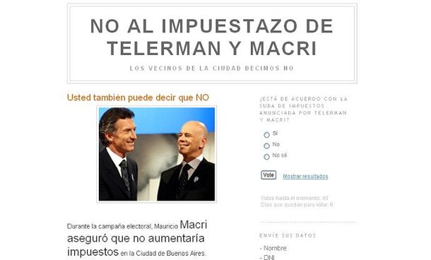 Blog impuestazo Telerman Macri